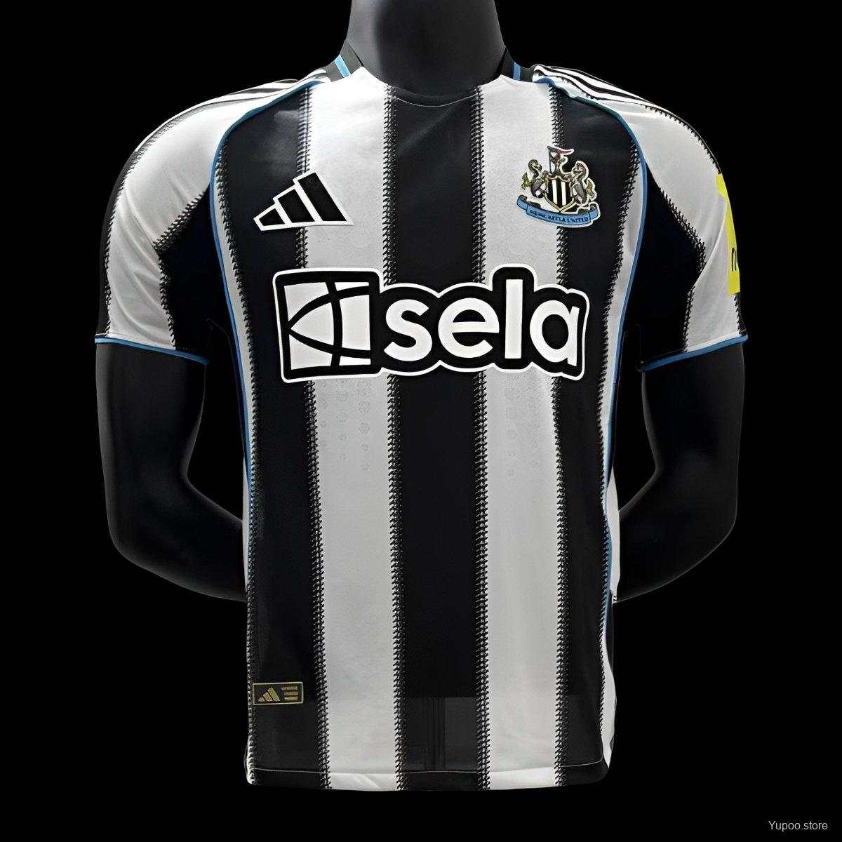 Camiseta de fútbol Newcastle 2025/26 LOCAL MANGA CORTA VERSION JUGADOR
